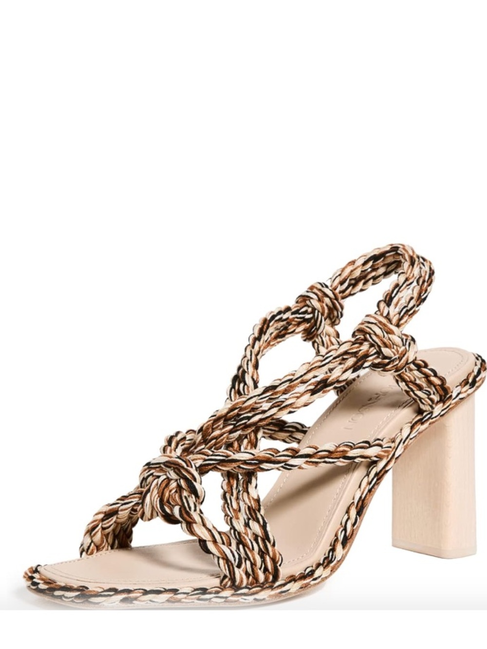 Ulla Johnson rope heel sandals-brown/black/tan-size 36/size 6 - Picture 15 of 15